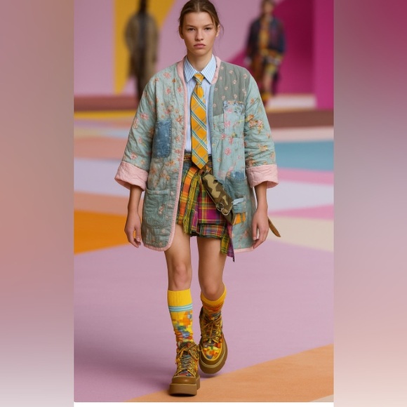 Hand Crafted Jackets & Blazers - Patchwork quilted reversible jacket